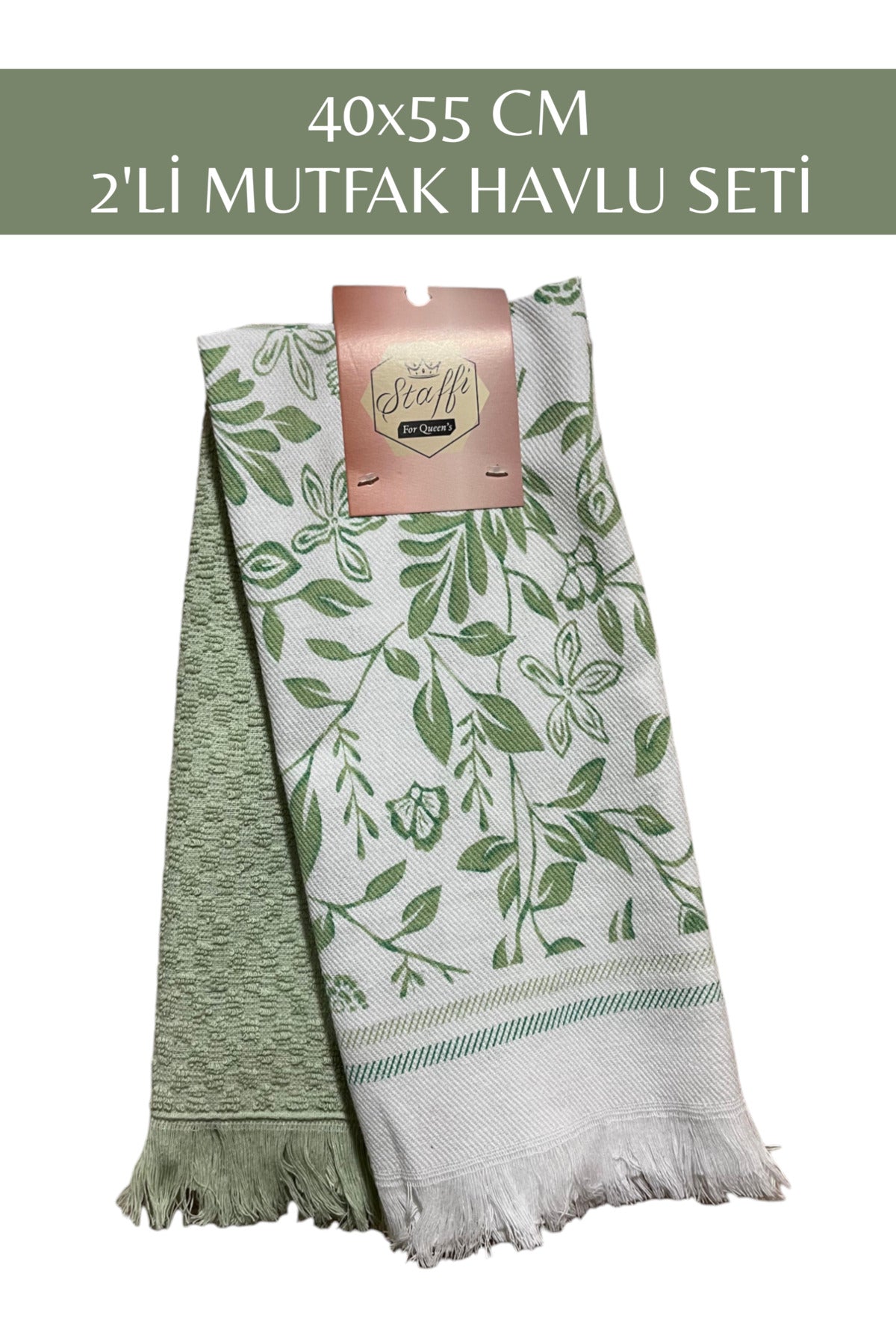 40x55 CM 2'Lİ MUTFAK HAVLU TEMİZLİK BEZİ SETİ