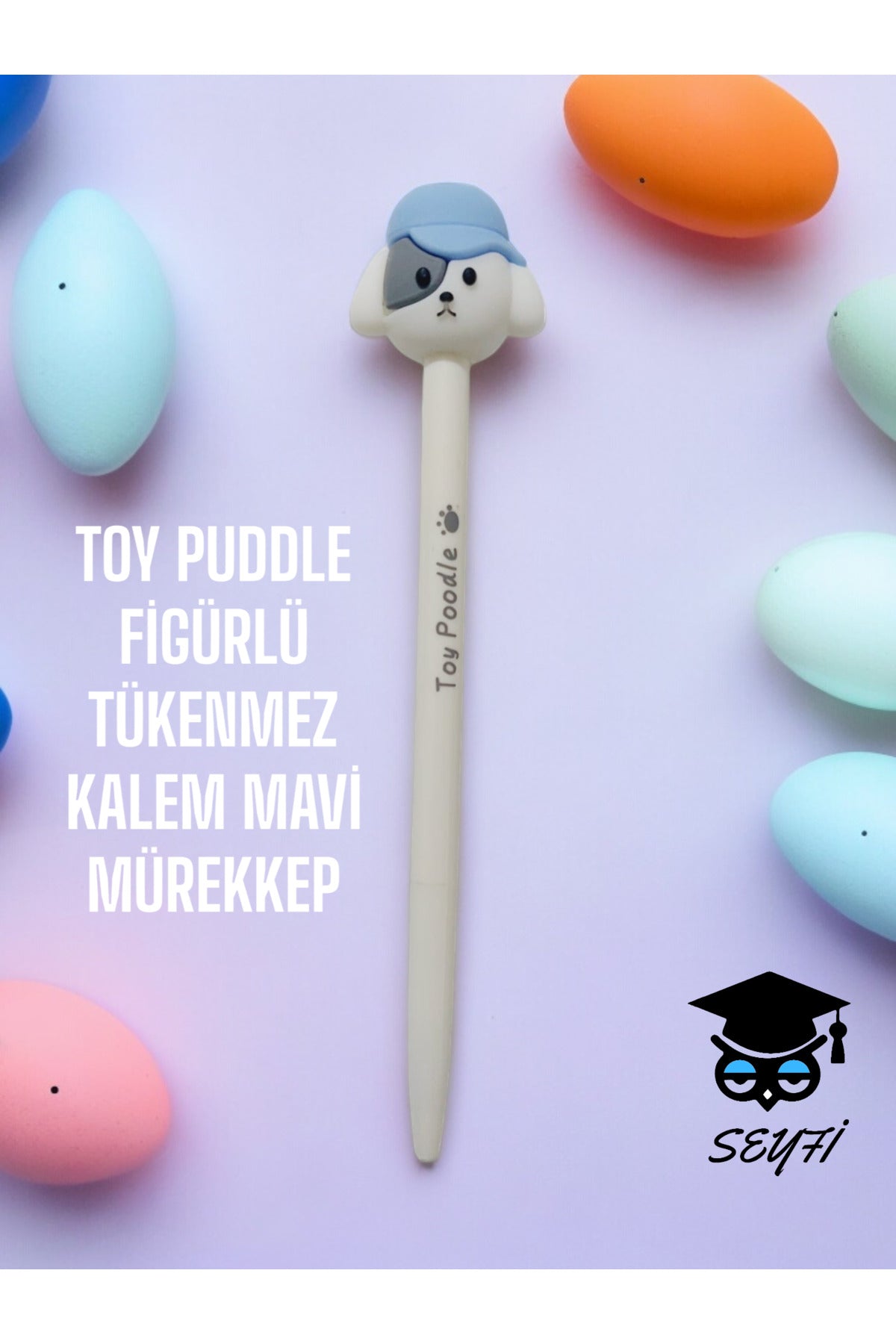 TOY PUDDLE FİGÜRLÜ TÜKENMEZ KALEM MAVİ MÜREKKEP