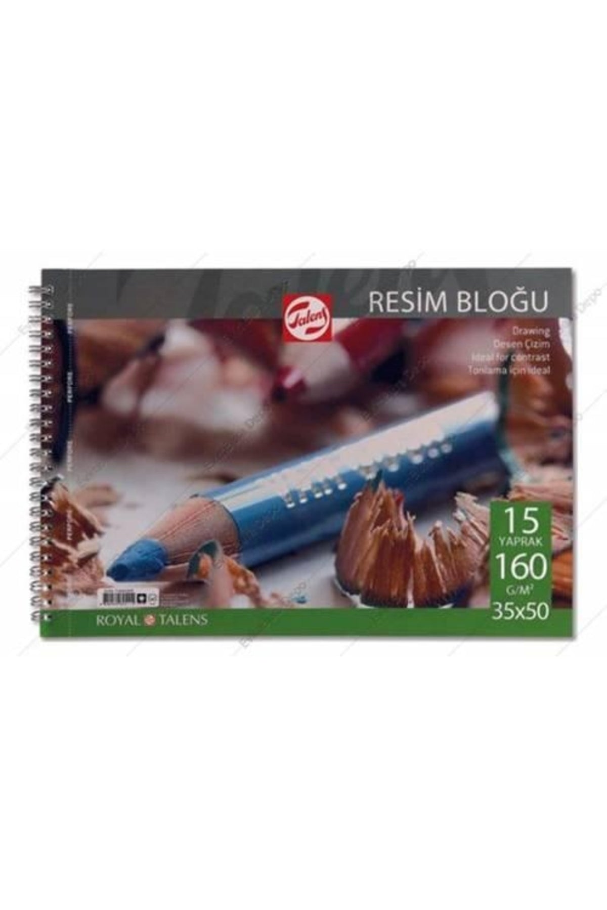 Resim Defteri 25 X 35 - 160 gr - 15 Yp - Spiralli