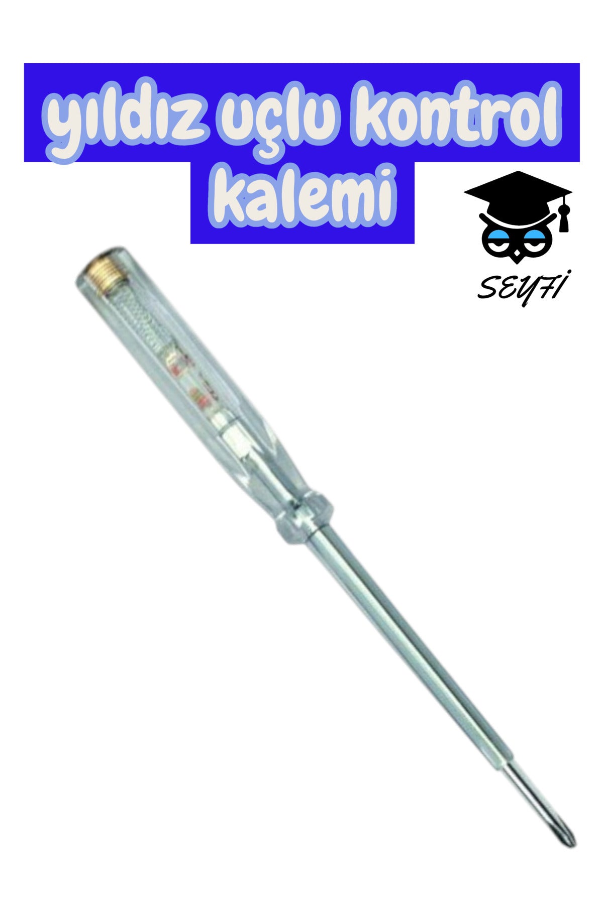 yıldız uçlu kontrol kalemi tornavida