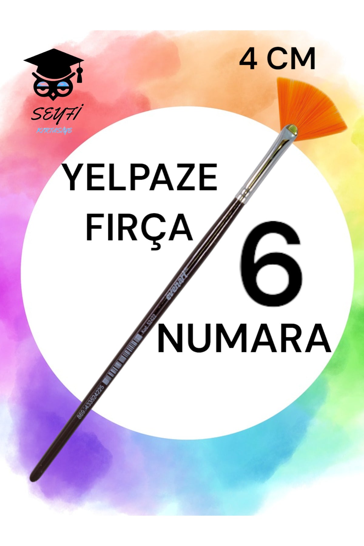 YELPAZE FIRÇA 6 NUMARA 4 CM GENİŞLİK