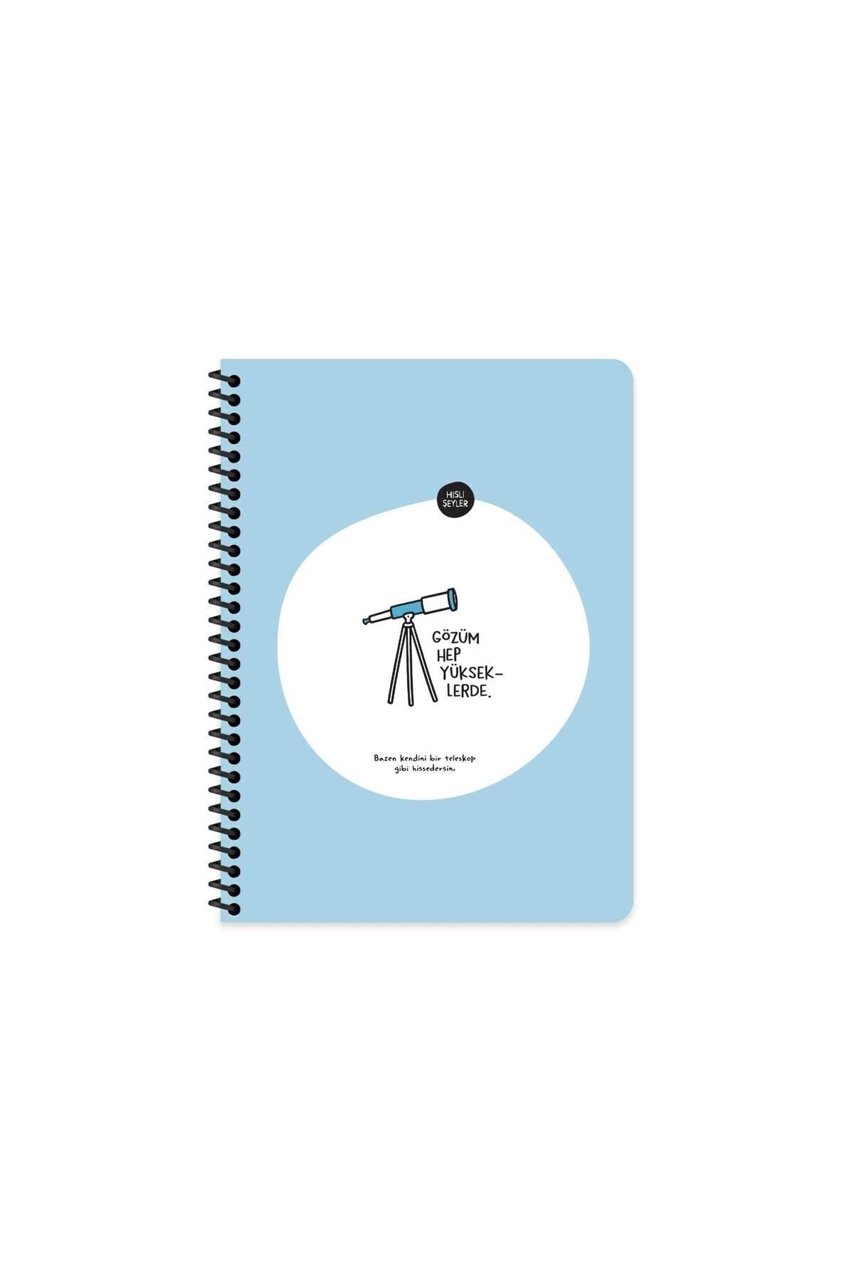 16,5*22,5 80yp.çiz.stickerli Defter - Gözüm Yükseklerde