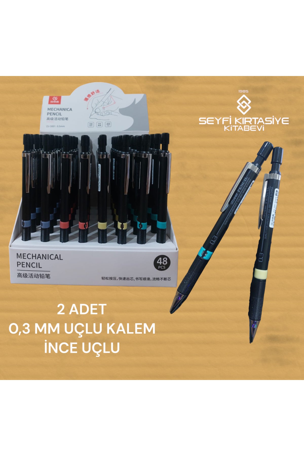 0.3 MM VERSATİL UÇLU KALEM 2 ADET 3001