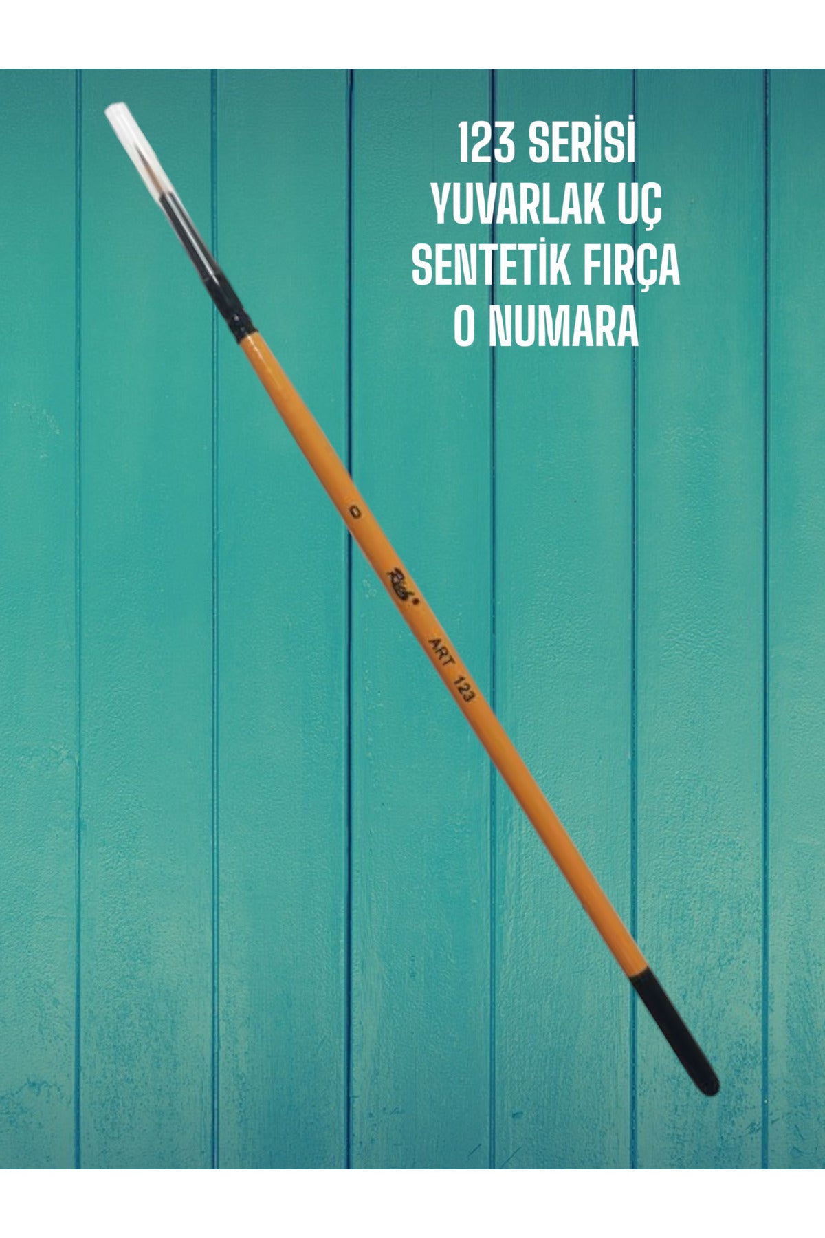 0 NUMARA 123 SERİSİ YUVARLAK UÇ FIRÇA SENTETİK KIL