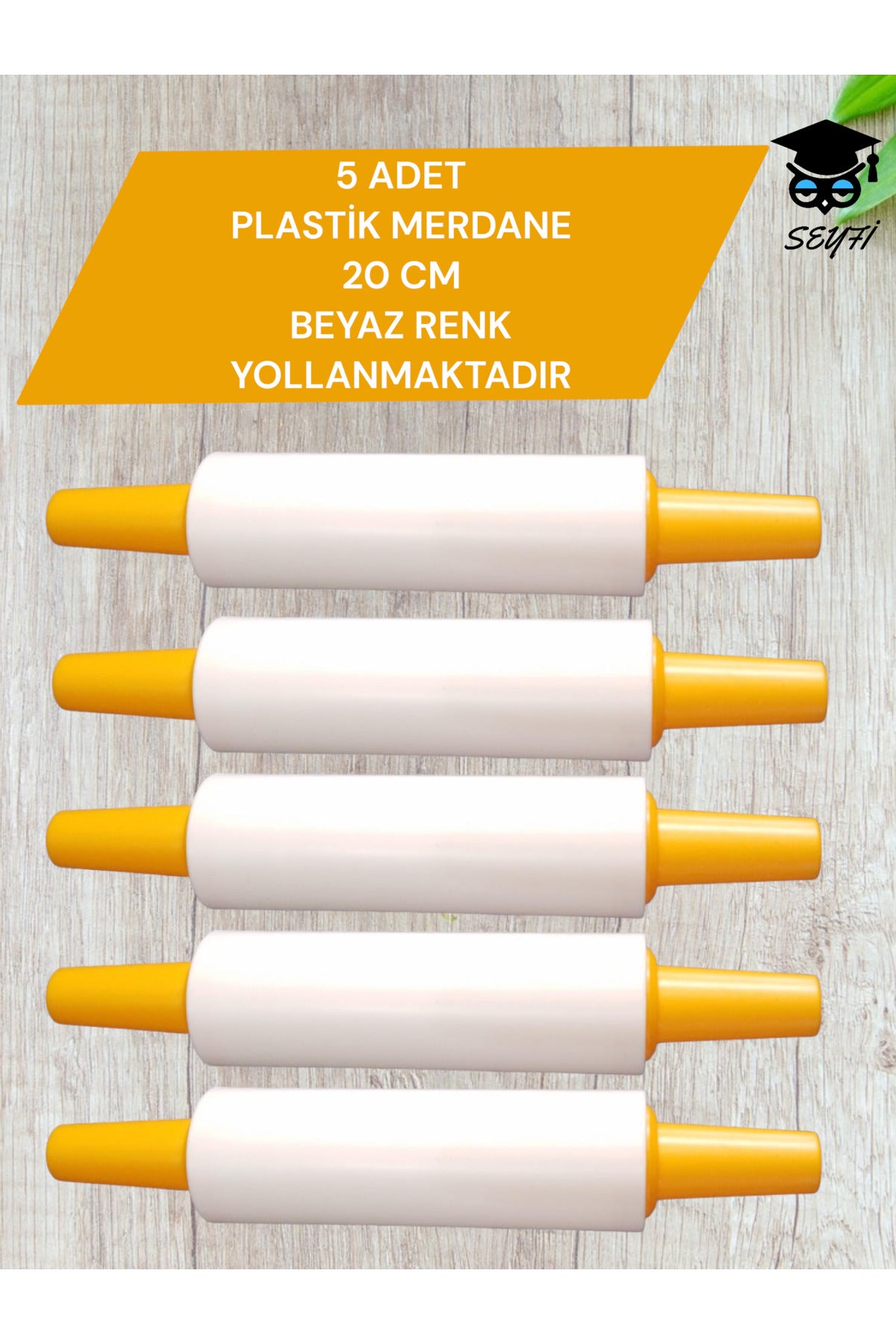 PLASTİK MERDANE 5 ADET 20 CM KARMA RENK YOLLANMAKTADIR