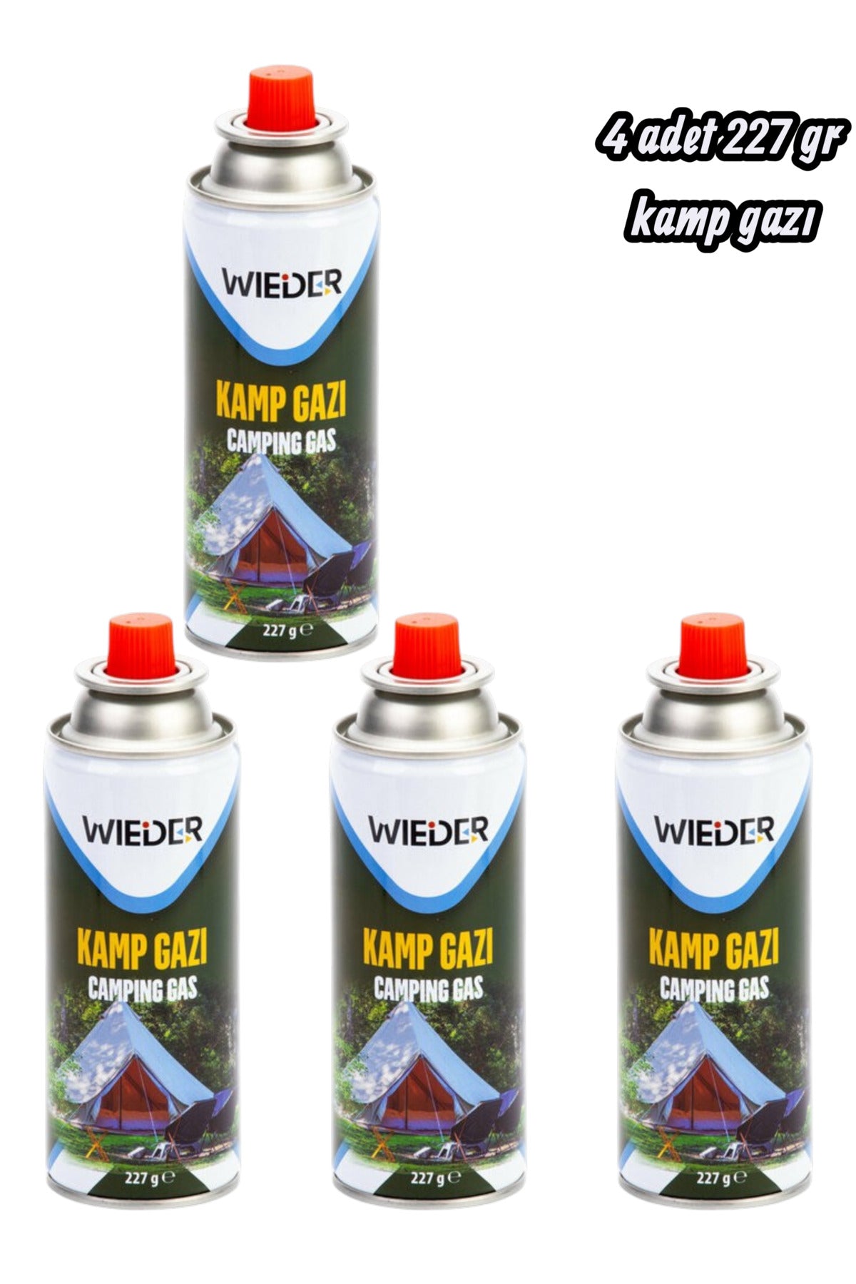 4 adet 227 gr kamp gazı