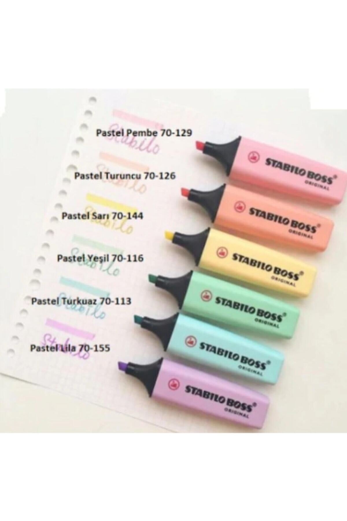 Boss Pastel Fosforlu Kalem (bütün Renk Seçenekleri)