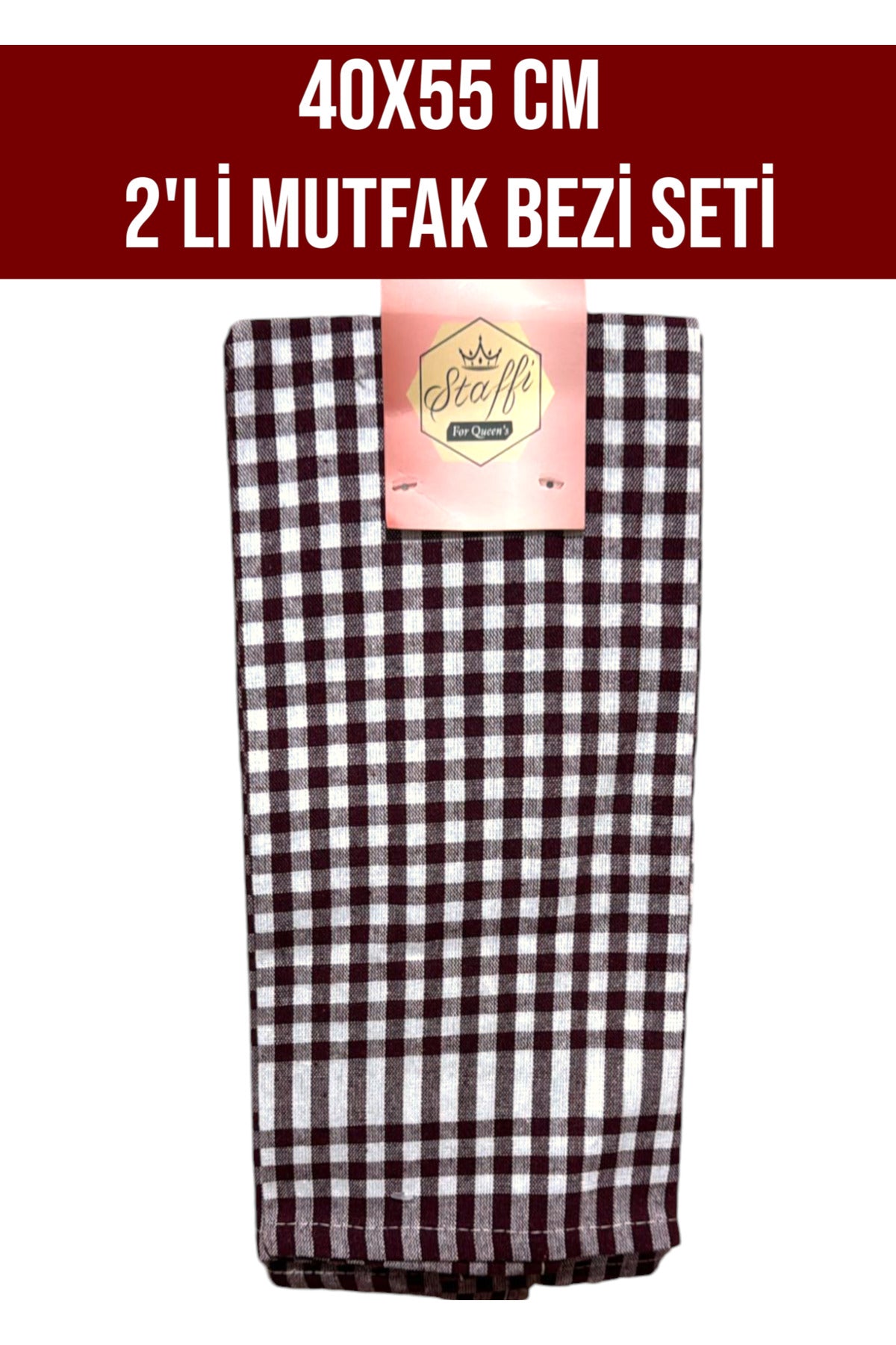 40x55 CM 2'Lİ MUTFAK TEMİZLİK BEZİ SETİ