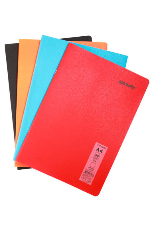 Text Neon A4 80 Yaprak Çizgisiz Plastik Kapak Defter