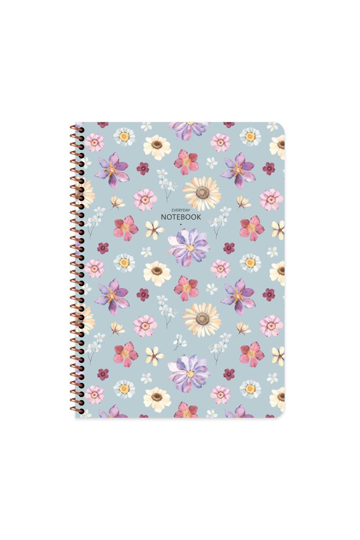 Keskin A4 80 Yp.kar. Karton Kp.spr.çiçek Defter