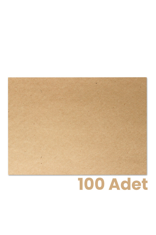 Kraft Oto Paspas Kağıdı 100 Adet - 35x50cm - 120g Kalın Karton Baskısız Boş