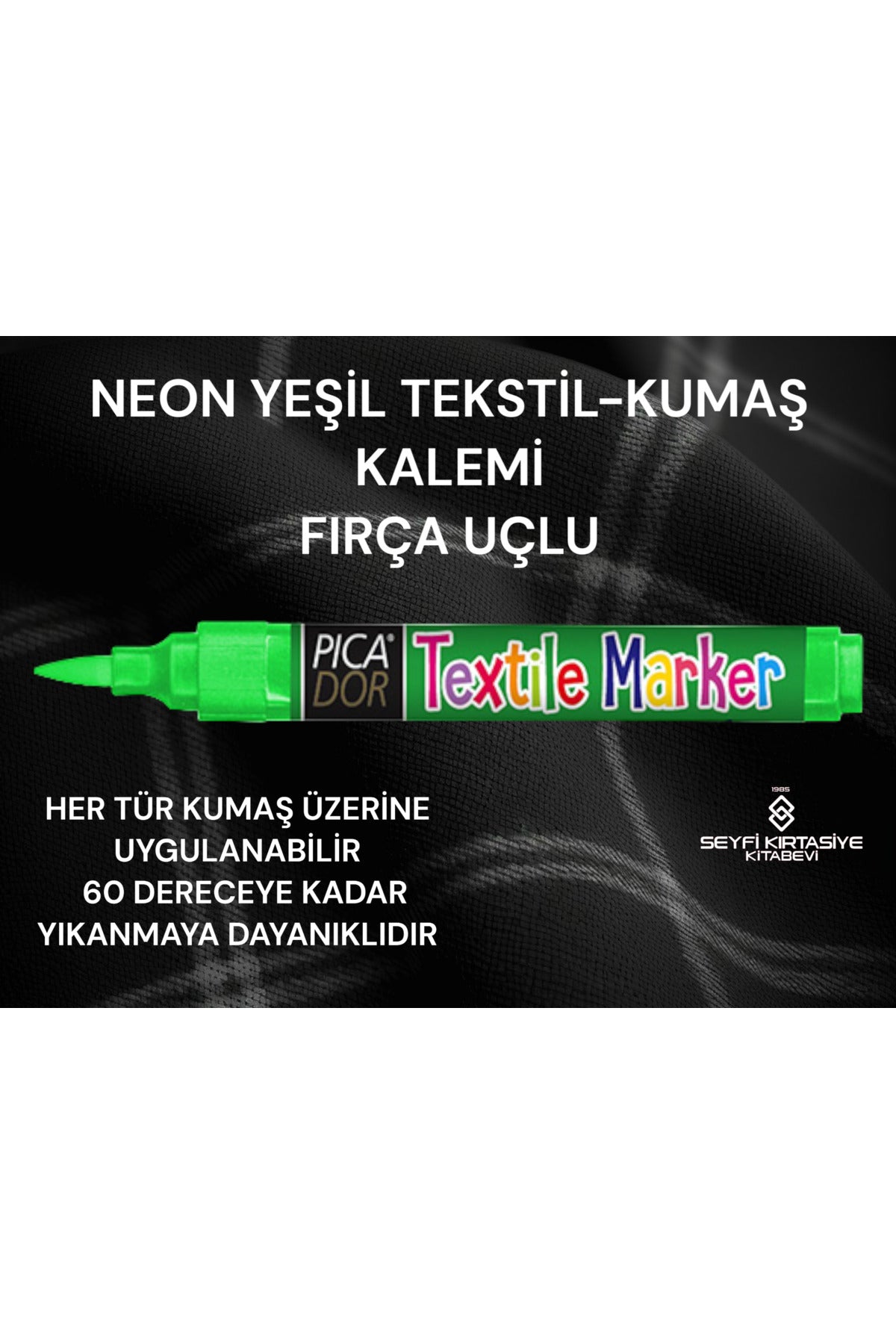 TEKSTİL KUMAŞ KALEMİ FIRÇA UÇLU 1.5-3 MM SABİTLENEN KUMAŞ KALEMİ