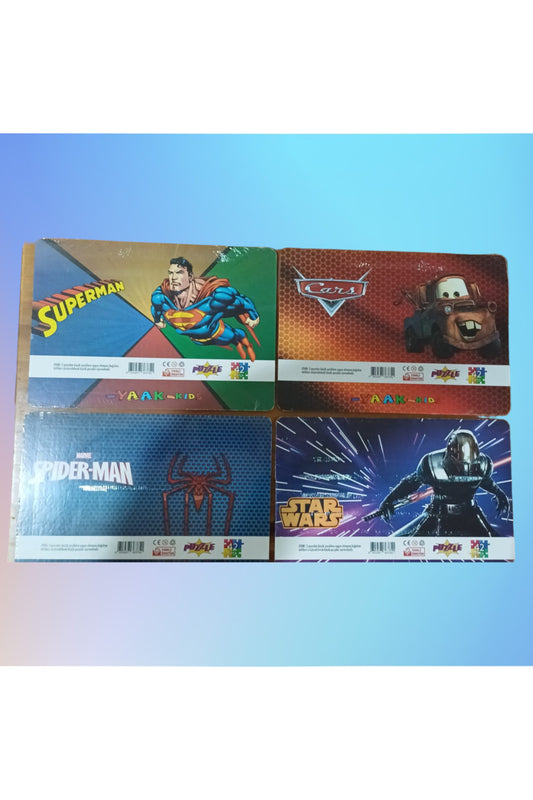 23X33 CM 42 PARÇA KARTON PUZZLE 4 LÜ SET ERKEK MODELLER