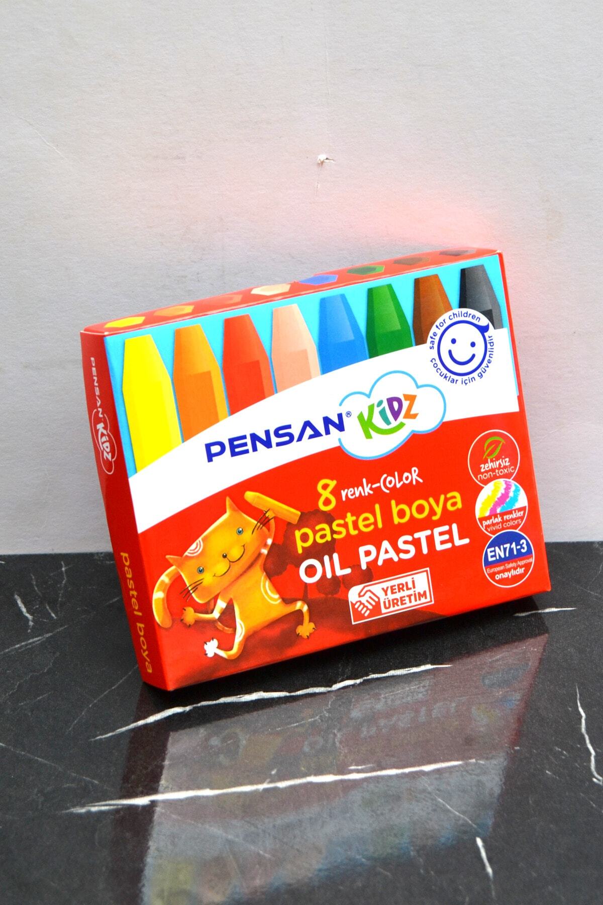 8 Renk Pastel Boya