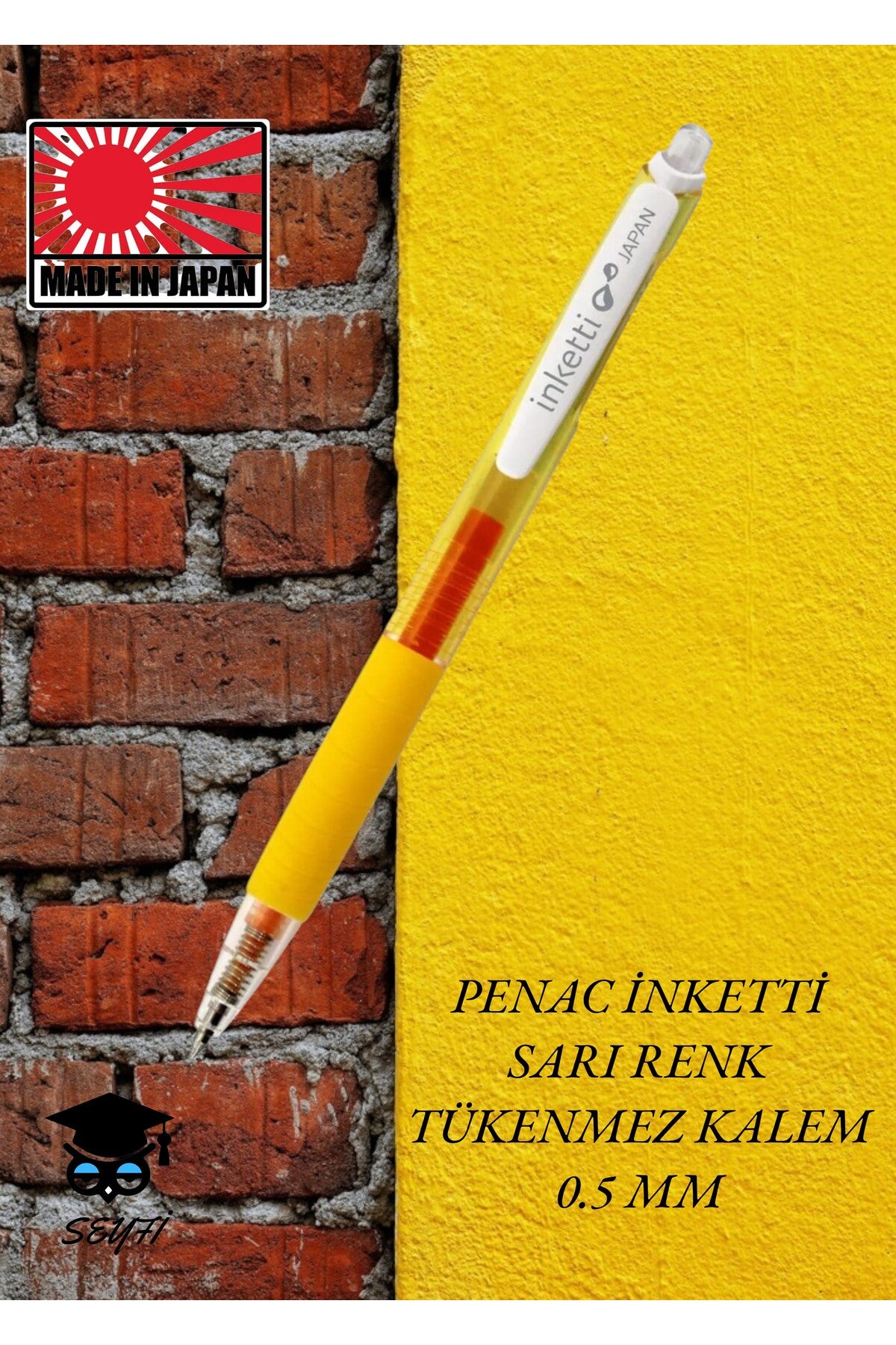 PENAC İNKETTİ JEL TÜKENMEZ KALEM BASMALI 0.5 MM UÇ İNCELİĞİ