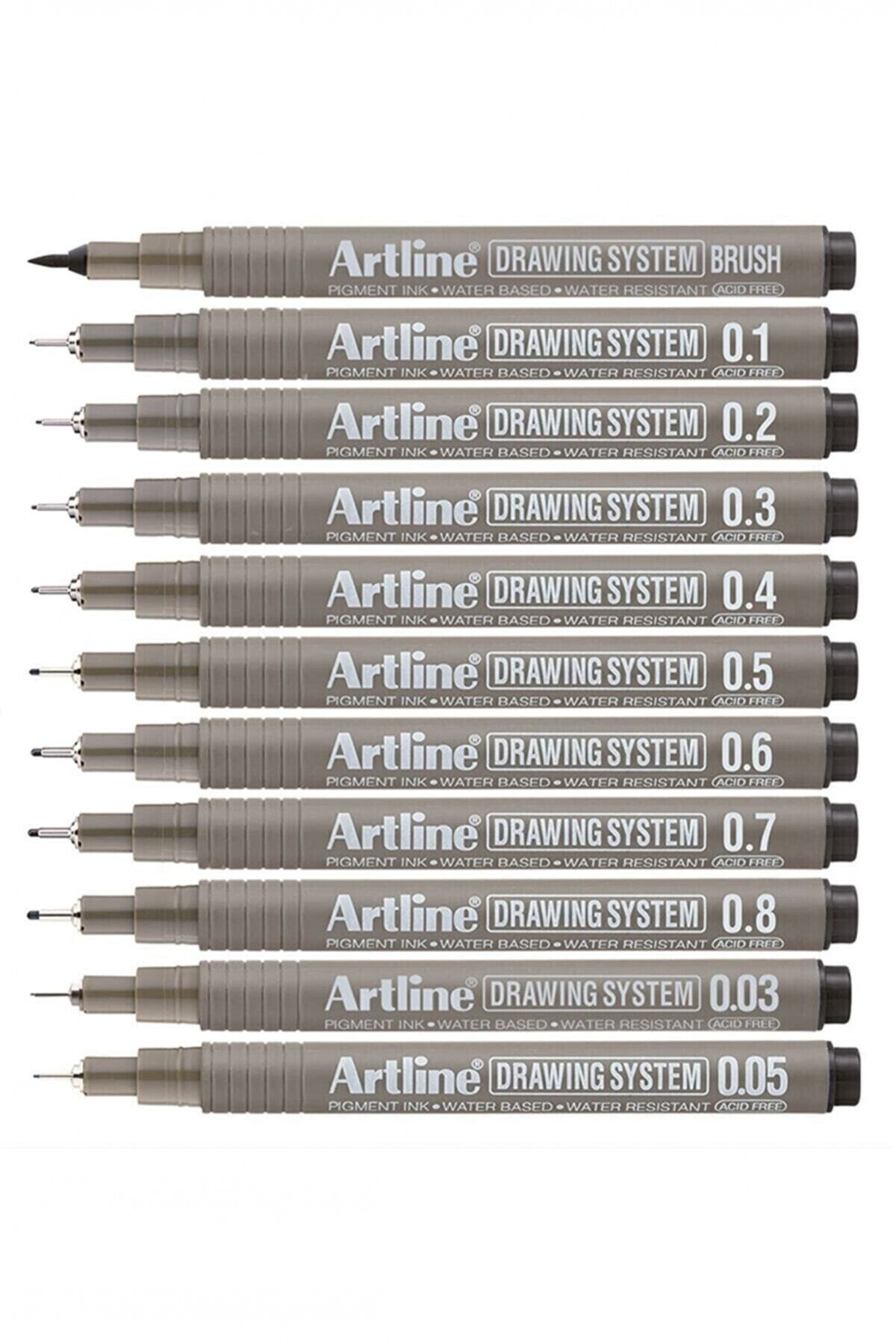 Drawing System Teknik Çizim Kalemi 11'li Tam Set