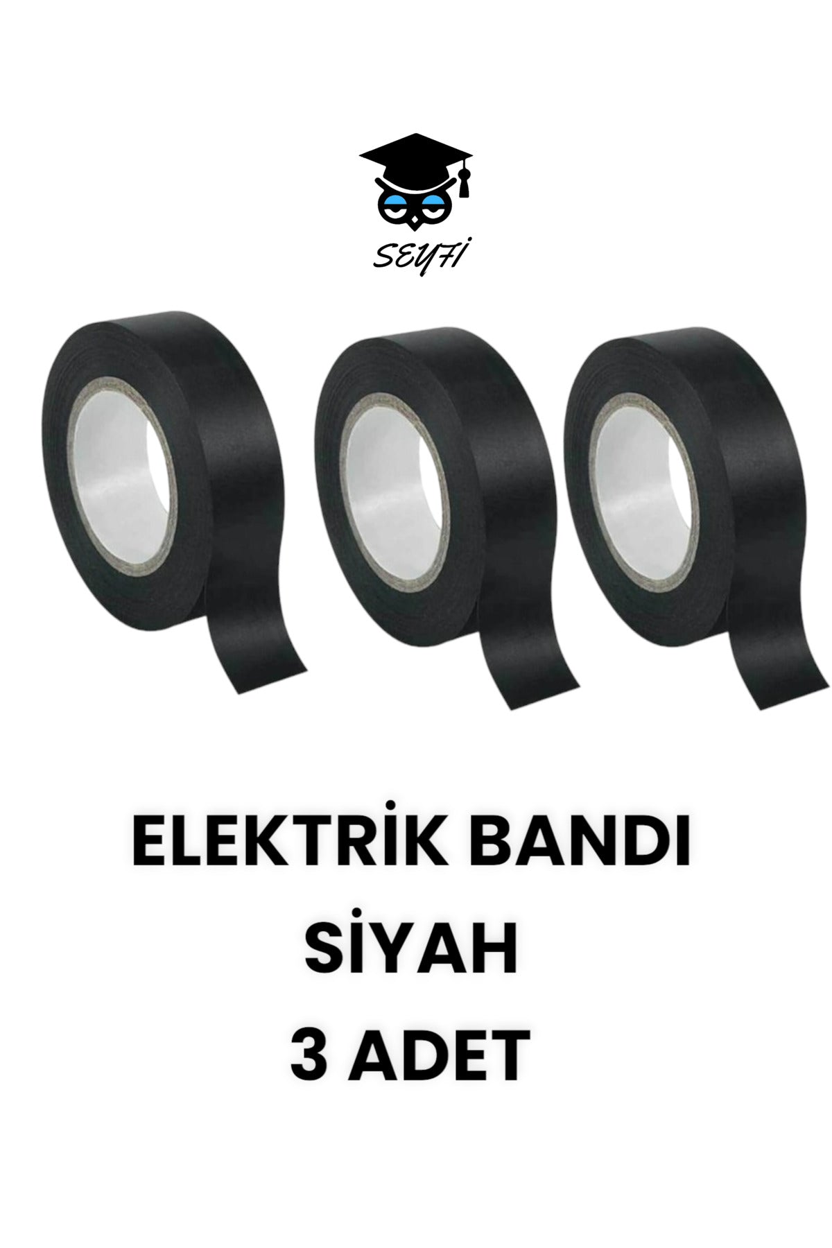 ELEKTRİK BANDI SİYAH 3 ADET