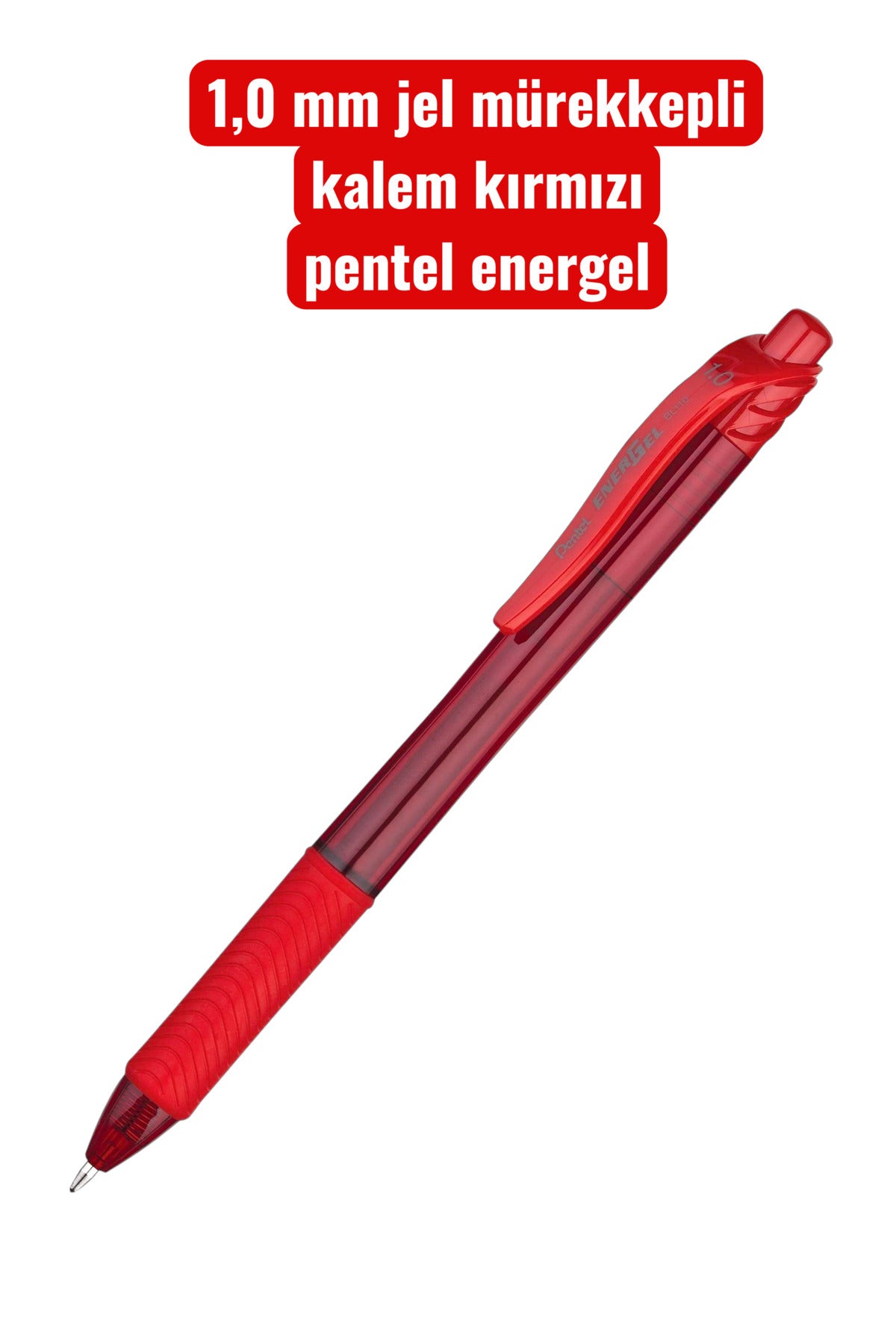 Pentel Energel 1.0 Mm Basmalı Jel Kalem Siyah / Bl110K