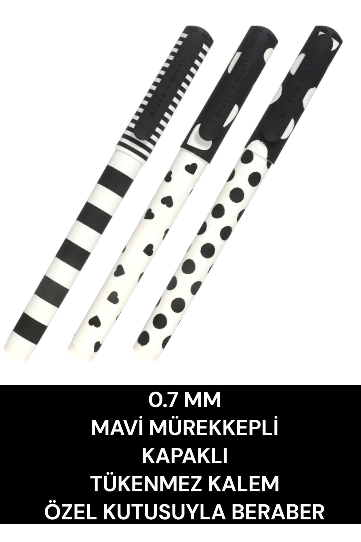 0.7 MM MAVİ MÜREKKEPLİ KAPAKLI TÜKENMEZ KALEM ÖZEL KUTUSUYLA BERABER