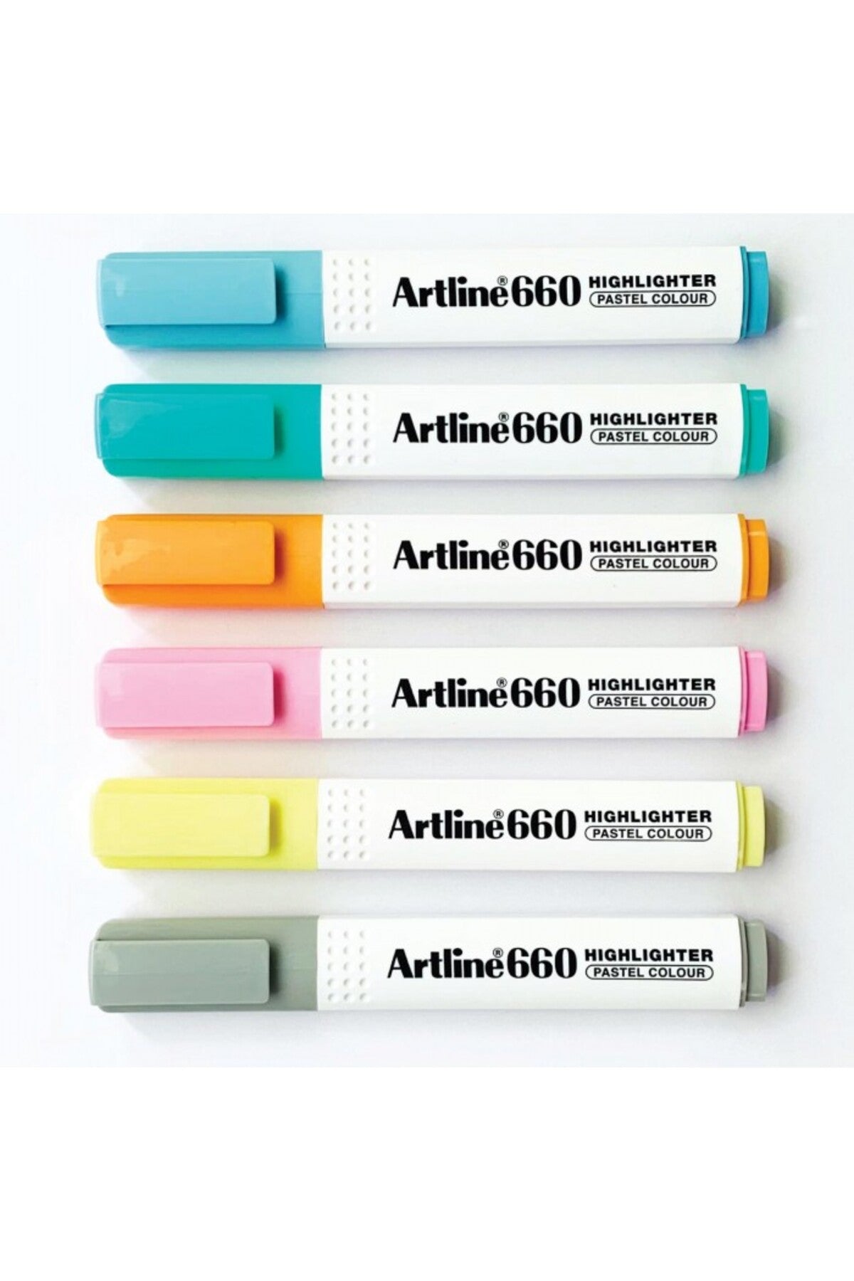 660 Pastel Seri 6'lı Fosforlu Kalem Seti-4