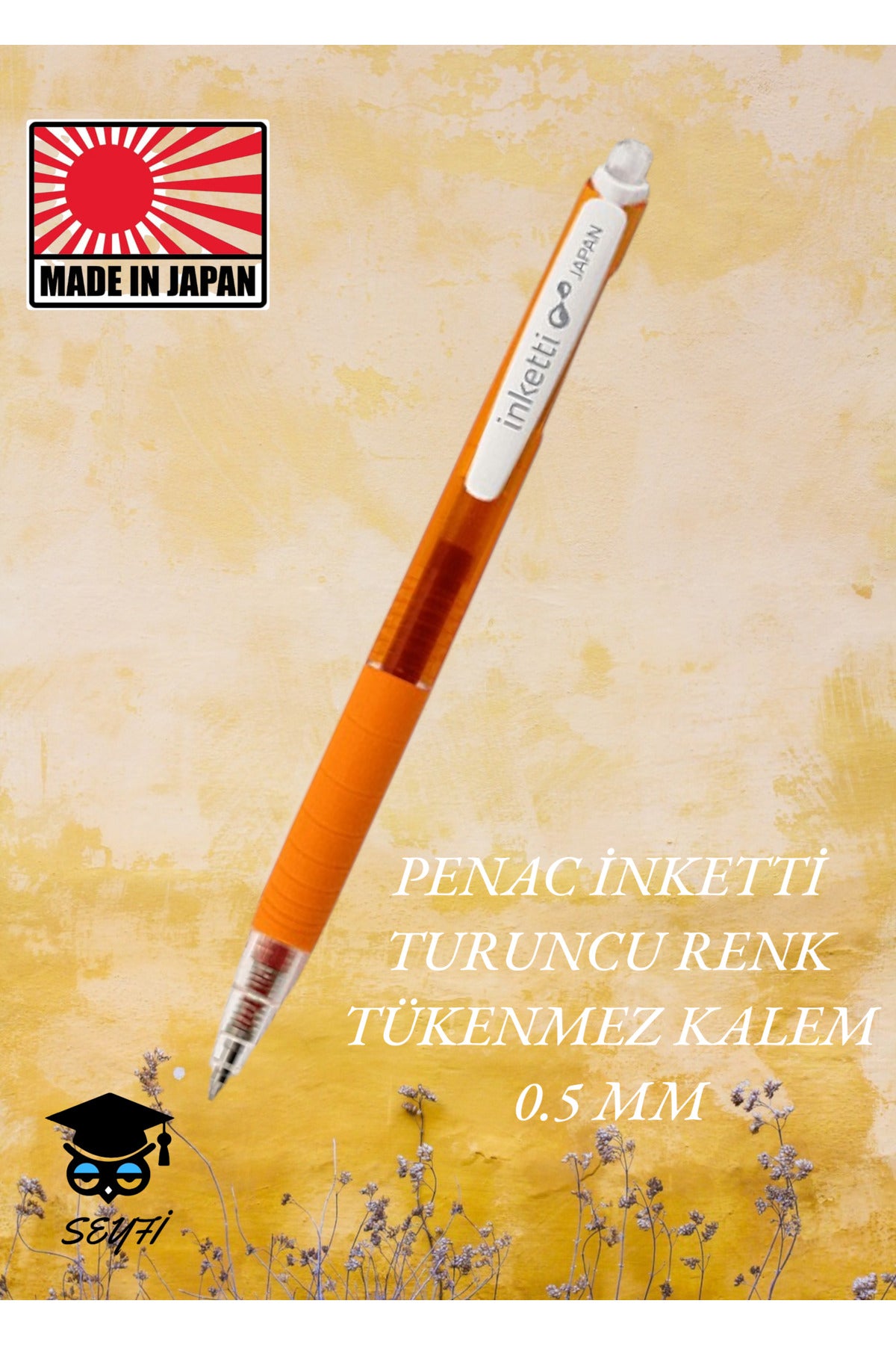 PENAC İNKETTİ JEL TÜKENMEZ KALEM BASMALI 0.5 MM UÇ İNCELİĞİ