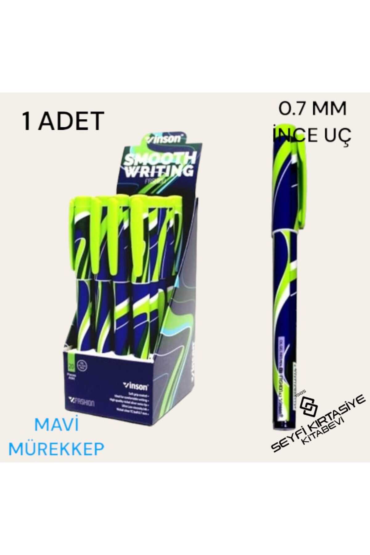 DESENLİ GÖVDE JEL TÜKENMEZ KALEM MAVİ MÜREKKEP 0.7 MM İĞNE UÇ İNCELİĞİ
