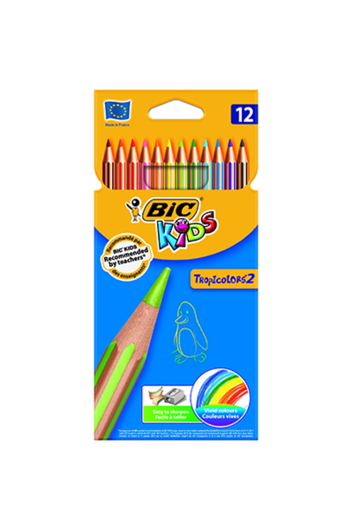 Tropıcolors 12 Renk Kuru Boya Kalemi Uzun 83256611