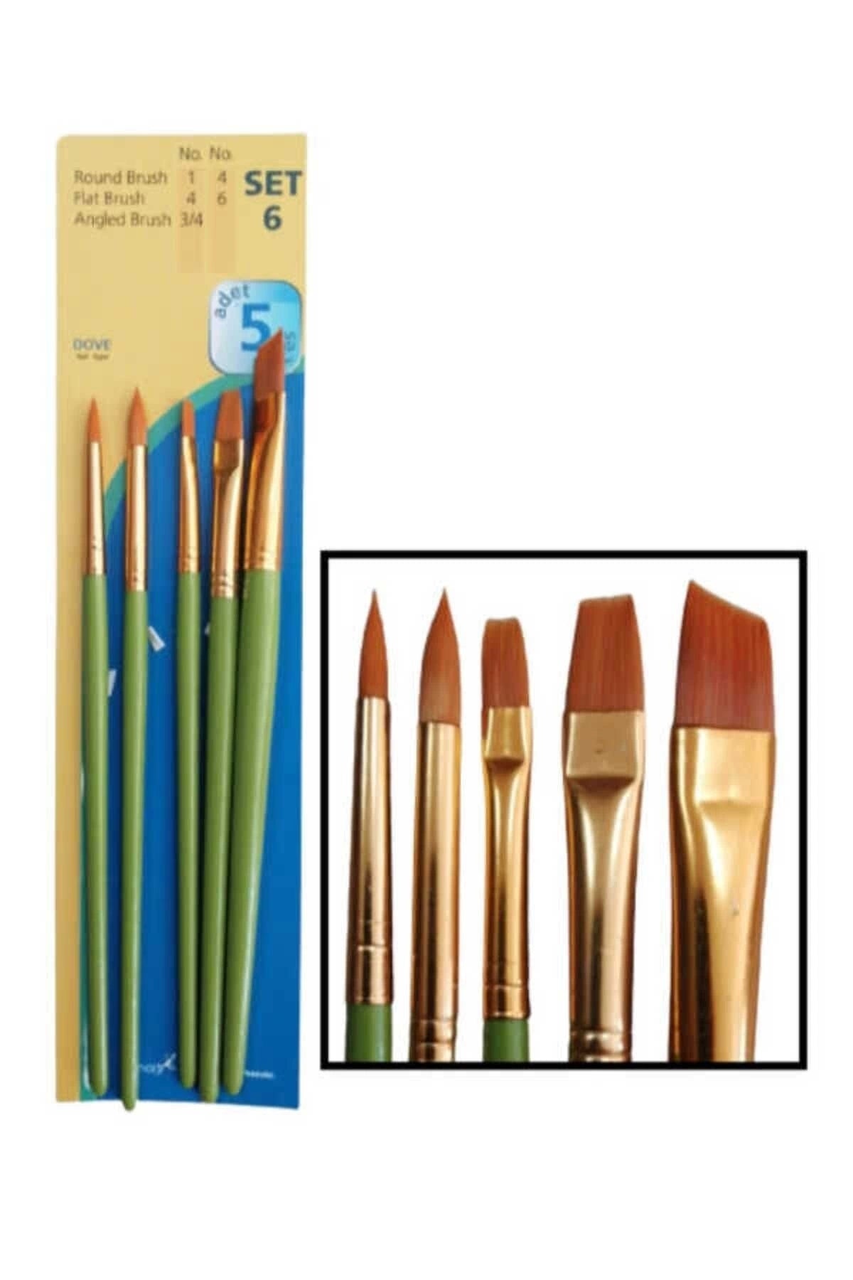 Set6 Fırça Seti 5li