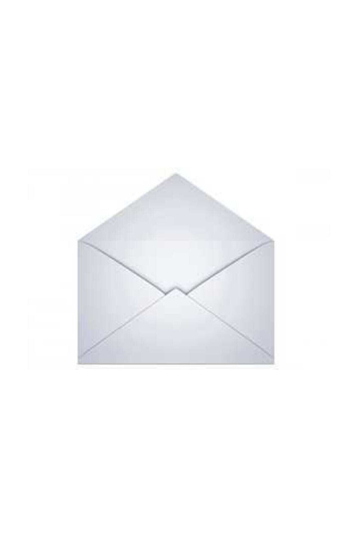 Mektup Zarfı - Para Zarfı - Takı Zarfı 11,4x16,2cm-100 Adet Beyaz (silikonlu) 70gr Kağıt