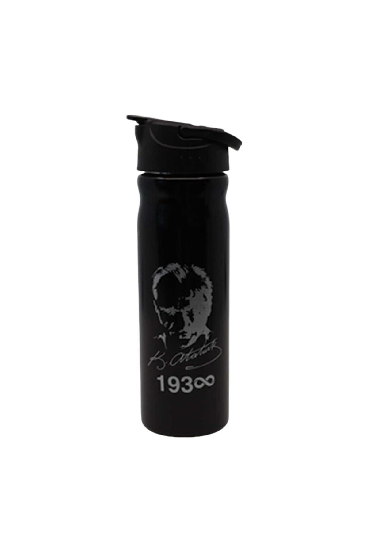 500 ml Çelik Pipetli Atatürk Baskılı Suluk Matara