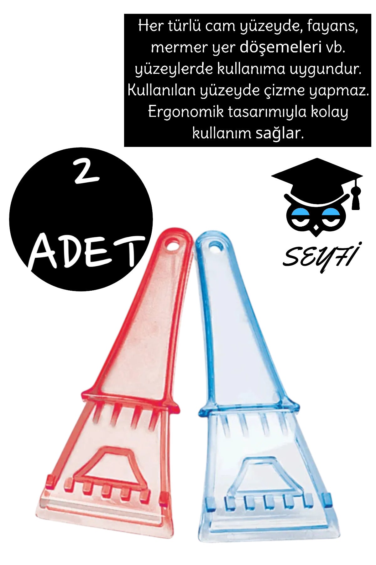 Pratik Buz Kazıyıcı 2 ADET PLASTİK