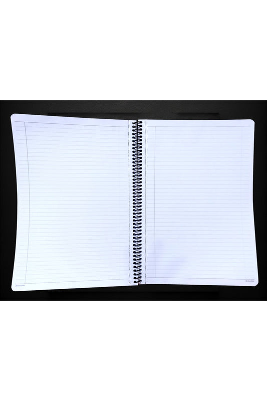 ÇİZGİLİ A4 80 YAPRAK TELLİ DEFTER KARTON KAPAK PERFORELİ