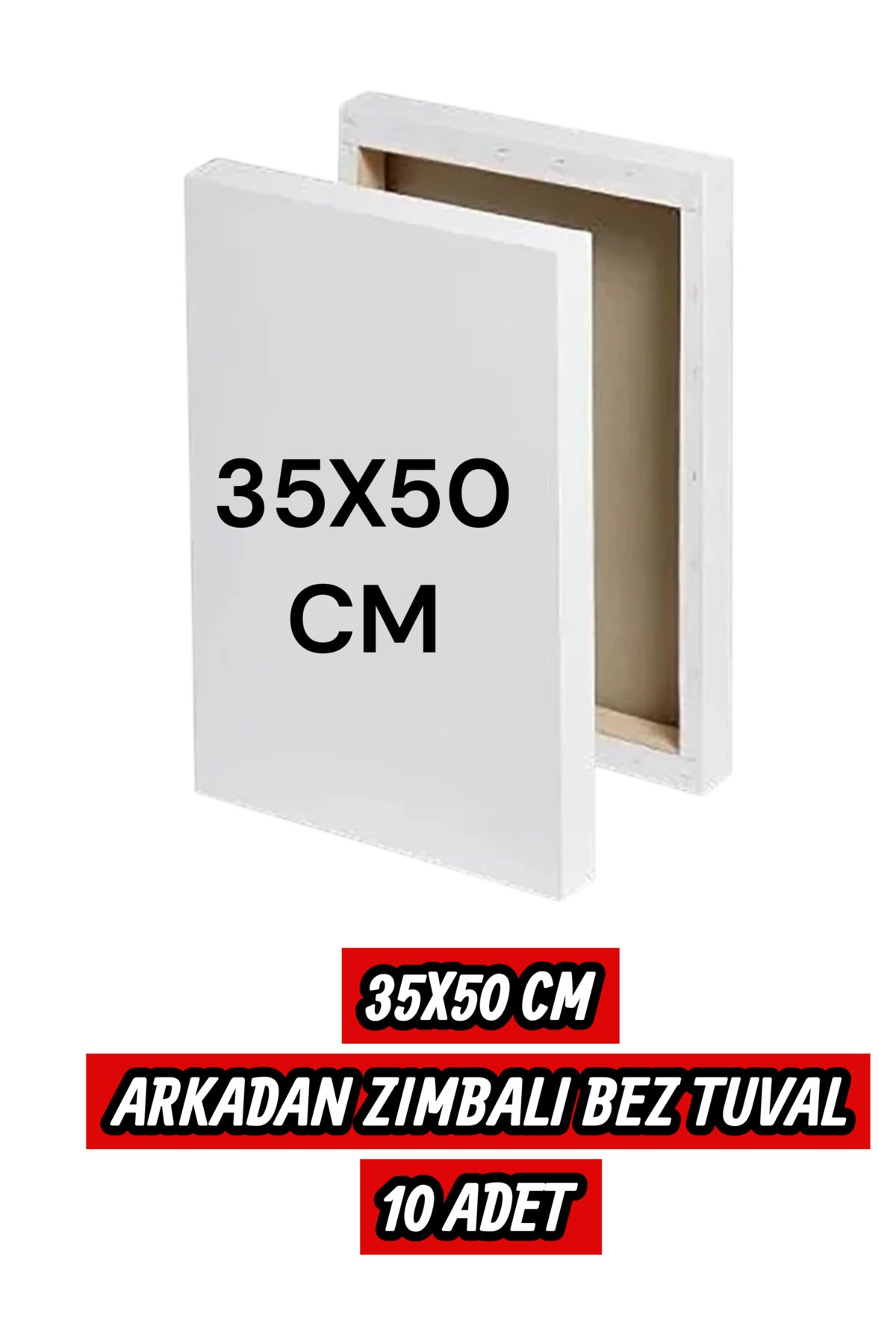 35X50 CM ARKADAN ZIMBALI BEZ TUVAL 10 ADET