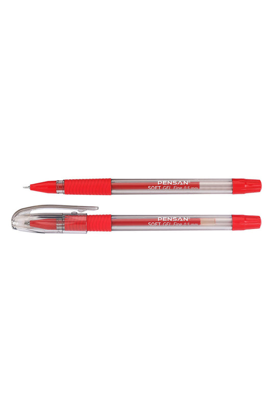 Tükenmez Kalem Soft Gel Fıne Kırmızı 0.5 MM 2420