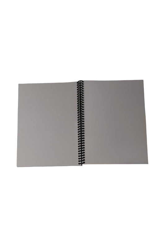 16x22 Cm Çizgisiz 60 Yaprak Telli Plastik Kapak Hafif Defter Light Book Krem Renk Kağıt