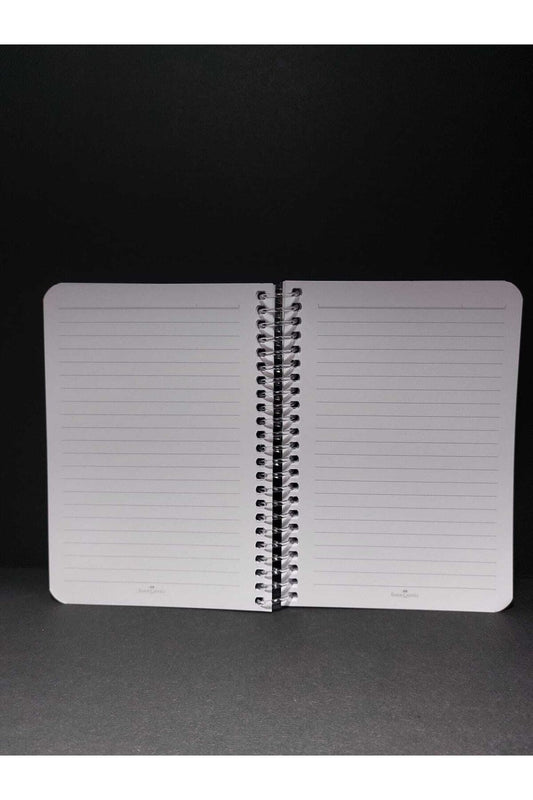 100 Sayfa A6 (10x15 Cm) Çizgili Telli Plastik Kapak Not Defteri