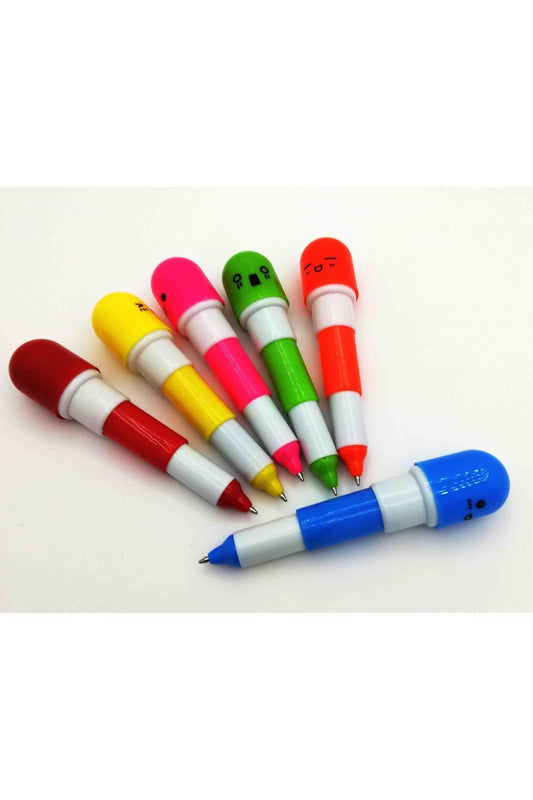 Kapsül Tükenmez Kalem 3'lü