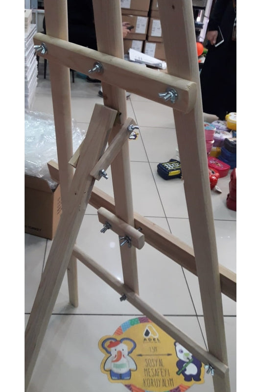 Şövale 175 Cm Ahşap Resim Şövalesi Ressam Sehpası Ayarlanabilir.