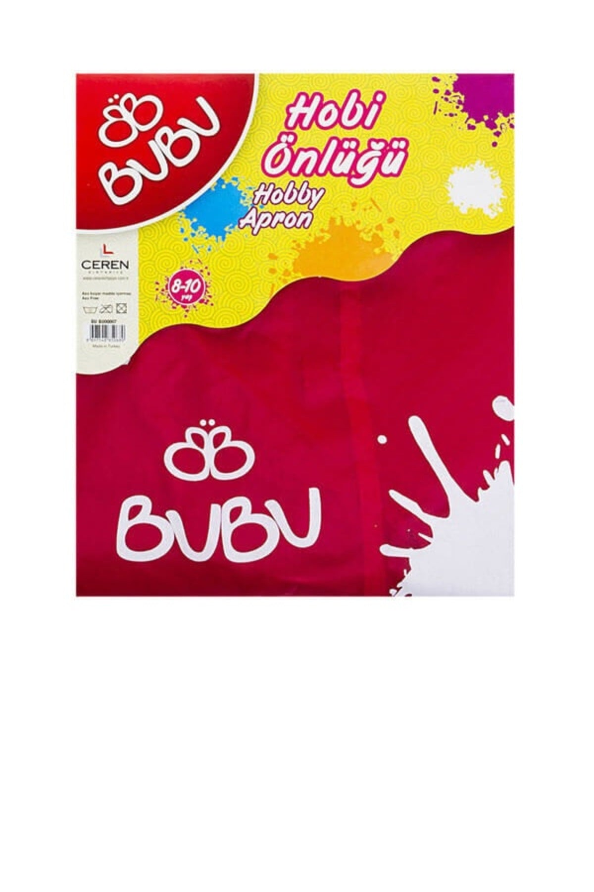 Bu-Bu Hobi Boyama Önlüğü 8-10 Yaş (BUBU-00007)
