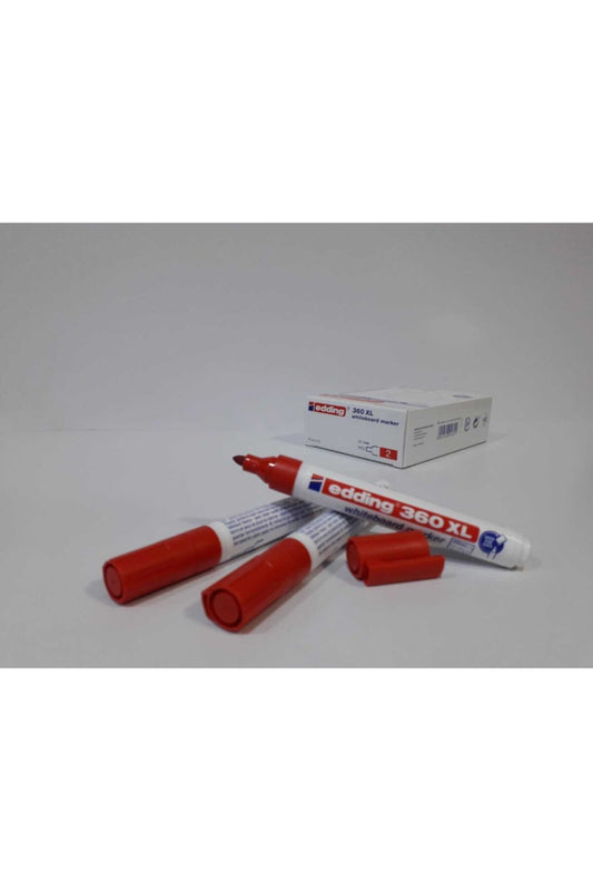 Whiteboard Marker Silinebilir Beyaz Tahta Kalemi Kırmızı 10'lu Paket