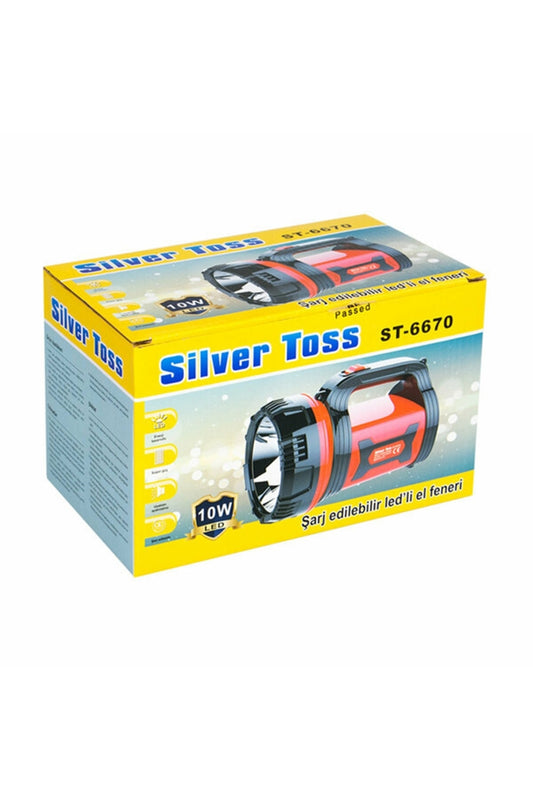 Silver Toss El Feneri Şarjlı led Projektör Tipi 10W ST-6670