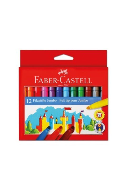 Faber Castel Jumbo Keçeli Kalem 12 Renk