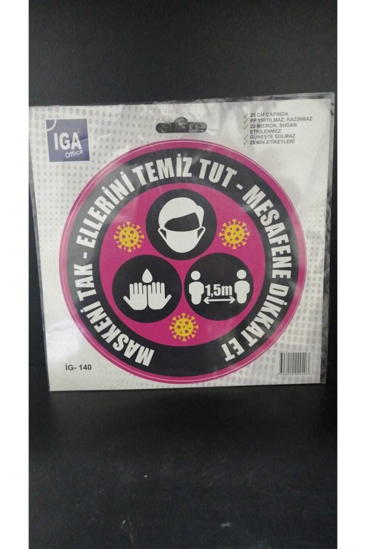 Zemin Uyarı Sticker Yapıştırmaları