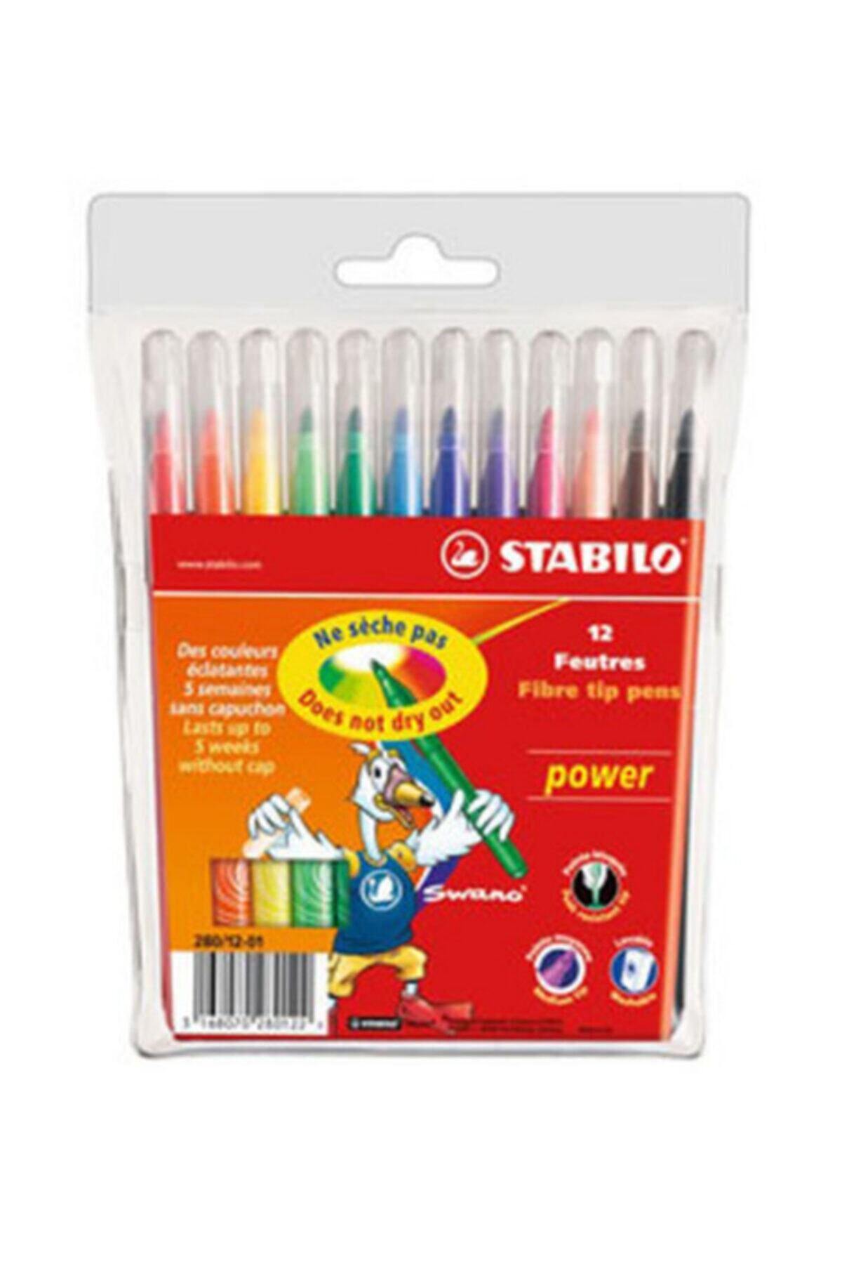 Power Keçeli Kalem 12'li Set