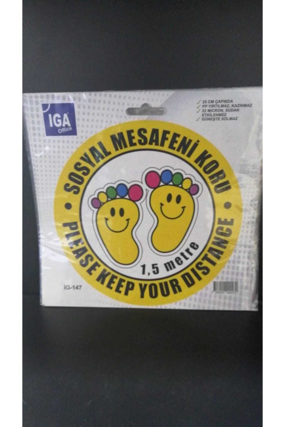 Zemin Uyarı Sticker Yapıştırmaları