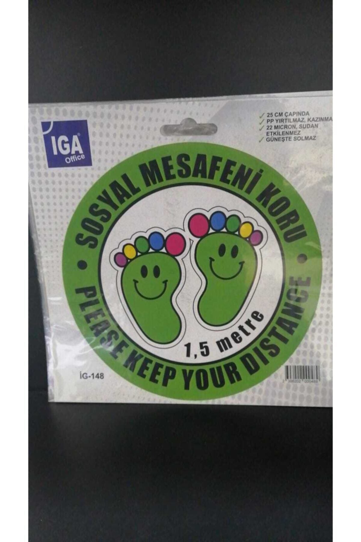Zemin Uyarı Sticker Yapıştırmaları