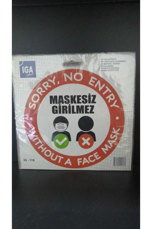 Zemin Uyarı Sticker Yapıştırmaları