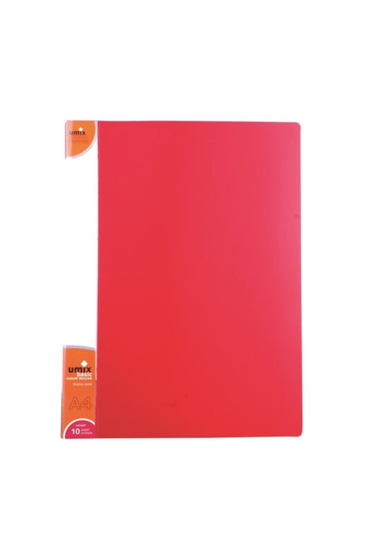 Basic A4 Sunum Dosyası 10'lu Kırmızı N:u1141p-kı