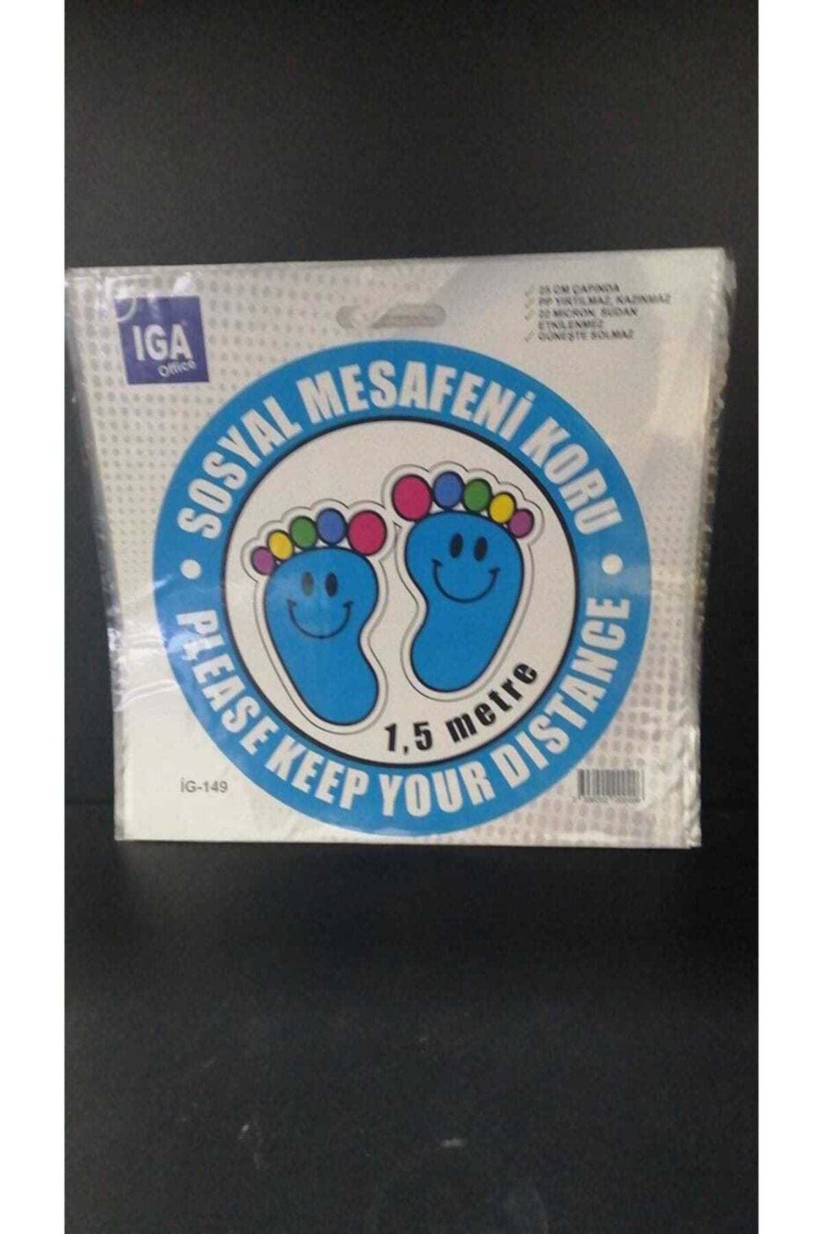 Zemin Uyarı Sticker Yapıştırmaları