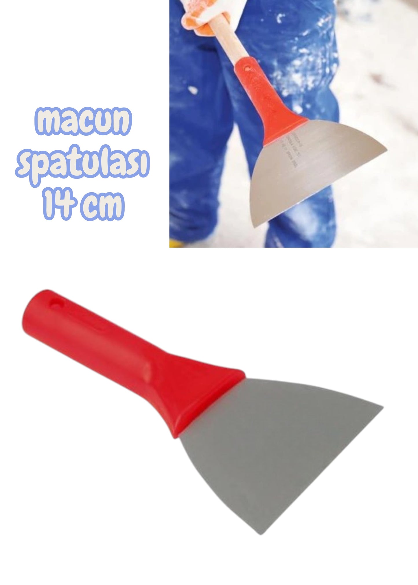 macun spatulası metal 14 cm